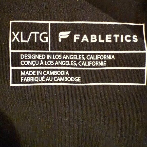 Fabletics Black Pocket Leggings XL High Rise Athletic Gym Yoga Pants NWOT - Picture 9 of 12